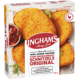 Photo of Ingham's Four Chicken Breast Schnitzels Original