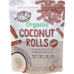 Photo of Pats Organic Snacks Chocolate Coconut Rolls 140g