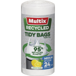 Photo of Multix Recycled Lemon Scented Kitchen Tidy Bags Medium 24 Pack