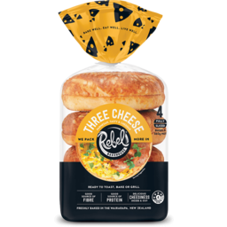 Photo of Rebel Bakehouse Three Cheese Bagels 4 Pack