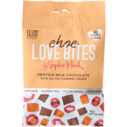 Photo of Slim Secrets Choc Love Bites By Sophie Monk Protein Milk Chocolate With Salted Caramel Crisps 36g