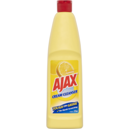Photo of Ajax Cream Cleanser, , Lemon, Kitchen And Bathroom Cleaner, Tough On Grime