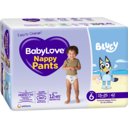 Photo of Babylove Nappy Pants Junior For All Children Size 6 15-25kg Jumbo 42 Pack