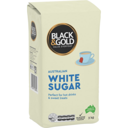 Photo of Black & Gold White Sugar