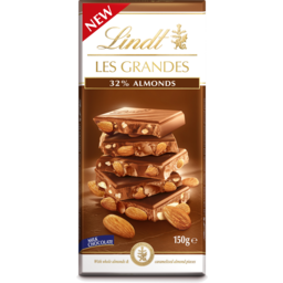 Photo of Lindt Les Grandes Milk Chocolate Almond Block ℮