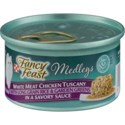 Photo of Fancy Feast Adult Medleys White Meat Chicken Tuscany With Rice & Garden Greens In A Savory Sauce Wet Cat Food 85g