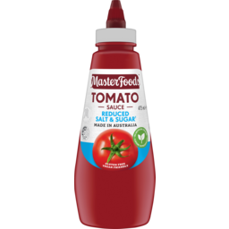 Photo of Masterfoods Reduced Salt & Sugar Tomato Sauce Squeeze 475ml
