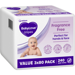 Photo of Babylove Everyday Baby Wipes 240 Pack
