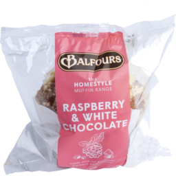 Photo of Balfours Homestyle Raspberry & White Chocolate Muffin