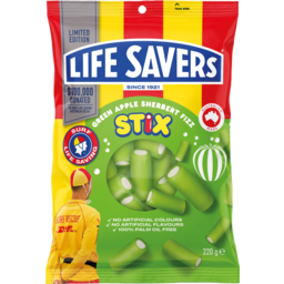 Photo of Life Savers Green Apple Sherbert Fizz Stix