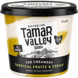 Photo of Tamar Valley Yoghurt Tropical Fruit & Cream 700gm