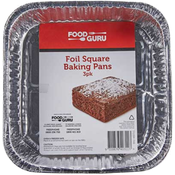 Photo of Food Guru Foil Square Baking Pan 3 Pack