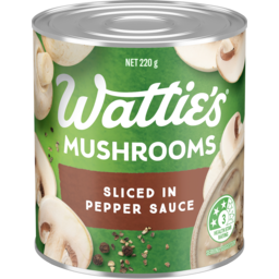 Photo of Watties Mushrooms Pepper Sauce 220g