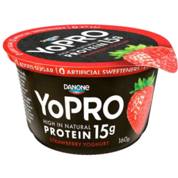 Photo of Yopro High Protein Strawberry Greek Yoghurt 160g 160g