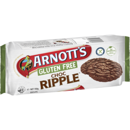 Photo of Arnott's Gluten Free Choc Ripple Biscuits 150g