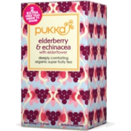 Photo of PUKKA Org Elderberry & Echinacea Elderflower 20 Bags
