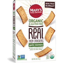 Photo of Mary's Gone Crackers Organic Thin Crackers Garlic & Rosemary 