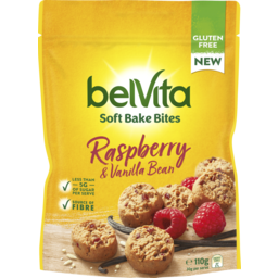 Photo of Belvita Soft Bake Bites Biscuits Raspberry And Vanilla Bean 110g 110g