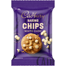 Photo of Cadbury White Chocolate Baking Chips 200g