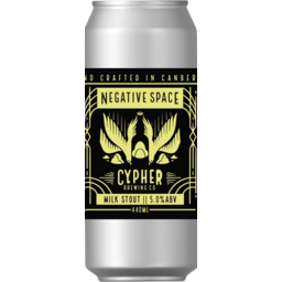 Photo of Cypher Negative Space Milk Stout Can