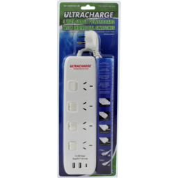 Photo of Ultracharge Power Board 4Switch 3USB 3.4A Total  Surge 1ea