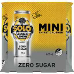 Photo of Solo Zero Sugar Mini Cans