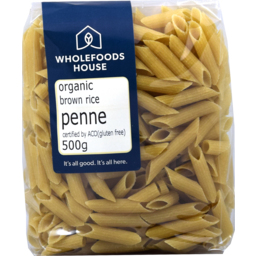 Photo of Wholefoods House Penne Brown Rice Org 500g