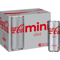 Photo of Coca-Cola Light/Diet Coke Diet Coca-Cola Soft Drink Multipack Mini Cans 6x250ml 