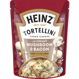 Photo of Heinz Three Cheese Tortellini Creamy Mushroom & Bacon