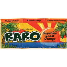Photo of Raro Sachets Drink Mix Sunshine Coast Orange 3 Pack
