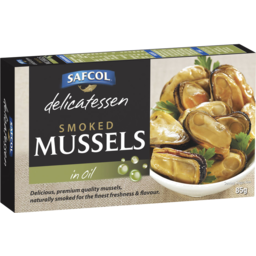 Photo of Safcol Delicatessen Smoked Mussels In Oil 85gm
