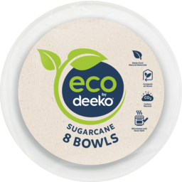 Photo of Eco By Deeko Sugarcane Bowls 8 Pack
