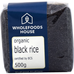 Photo of Wholefoods House Rice Black Org 500g