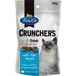Photo of Fussy Cat Grain Free Crunchers With Fish Cat Treats 100g 100g