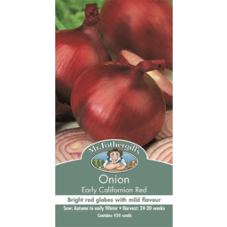 Photo of Mr Fothergills Seeds Onion Early Californian Red