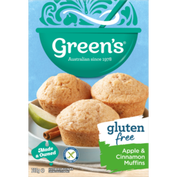 Photo of Greens Gluten Free Apple & Cinnamon Muffin Mix 385g
