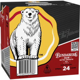 Photo of Bundaberg Rum Extra Smooth Red & Cola Can Cube