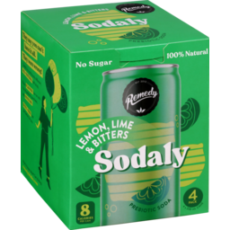 Photo of Remedy Sodaly Soft Drink Lemon, Lime & Bitters Cans