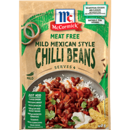 Photo of McCormick Meat Free Chili Con Carne 40g