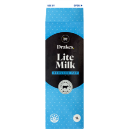 Photo of Drakes Lite Reduced Fat Fresh Milk 1l