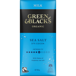 Photo of Green & Blacks Organic Milk Sea Salt Chocolate Block 90g