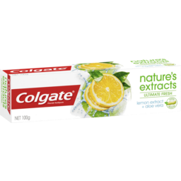 Photo of Colgate Nature's Extracts Ultimate Fresh Lemon Extract Plus Aloe Vera Toothpaste