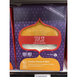Photo of Tulsi Meals Chicken Korma & Rice 450g
