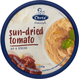 Photo of Chris' Dips Sun-Dried Tomato 200g