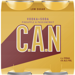 Photo of C.A.N Vodka & Soda Pineapple & Passionfruit Can