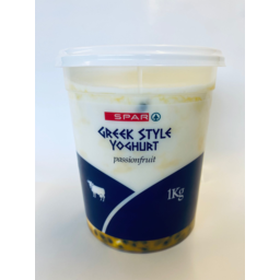 Photo of SPAR Yoghurt Greek Style Passionfruit 1kg