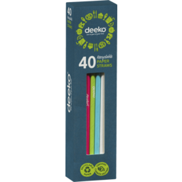 Photo of Deeko Paper Straws 40 Pack 