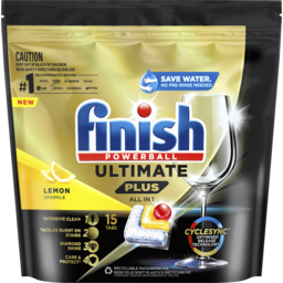 Photo of Finish Ultimate Plus All In 1 Lemon Sparkle 15 Pack 