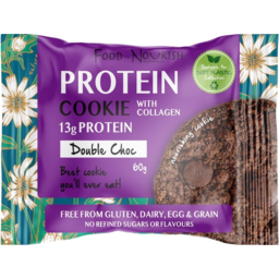 Photo of Food To Nourish Cookie Protein Collagen  Double Chocolate 60g