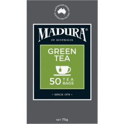 Photo of Madura Green Tea Tea Bags 50 Pack